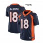Youth kid Denver Broncos 18 Peyton Manning color rush jersey navy blue