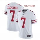 Youth kid San Francisco 49ers #7 Colin Kaepernick Football jersey white