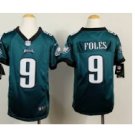 Youth Kid Eagles 9 Eagles #9 Nick Foles jersey green