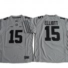 Youth Ohio State Buckeys #15 Ezekiel Elliott College Football Jersey gray