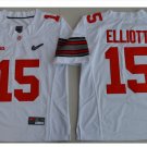 Youth Ohio State Buckeys #15 Ezekiel Elliott College Football Jersey white