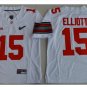 Youth Ohio State Buckeys #15 Ezekiel Elliott College Football Jersey white