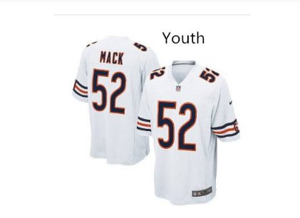 Youth Kid Chicago Bears 52 Khalil Mack jersey white