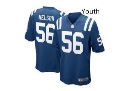 Youth Kid Indianapolis Colts #56 Quenton Nelson jersey BLUE