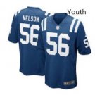 Youth Kid Indianapolis Colts #56 Quenton Nelson jersey BLUE