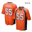 Youth Kid Broncos #55 Bradley Chubb jersey orange