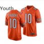 Youth Kid Chicago Bears 10 Mitchell Trubisky jersey orange