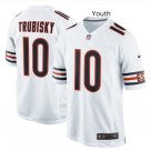 Youth Kid Chicago Bears 10 Mitchell Trubisky jersey white