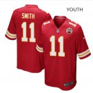 Youth KC Chiefs #11 Alex Smith game jersey red