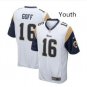 Youth Rams #16 Jared Goff game jersey blue
