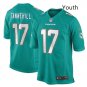 Youth kid Miami Dolphins #17 Ryan Tannehill game jersey