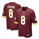 Youth kid Redskins #8 Kirk Cousins game jersey red
