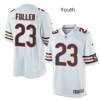 Youth kid chicago Bears #23 kyle fuller football jersey white