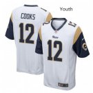 Youth kid Rams #12 Brandin Cooks game jersey white