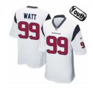 Youth kids Houston Texans #99 JJ Watt stitched Football jersey white