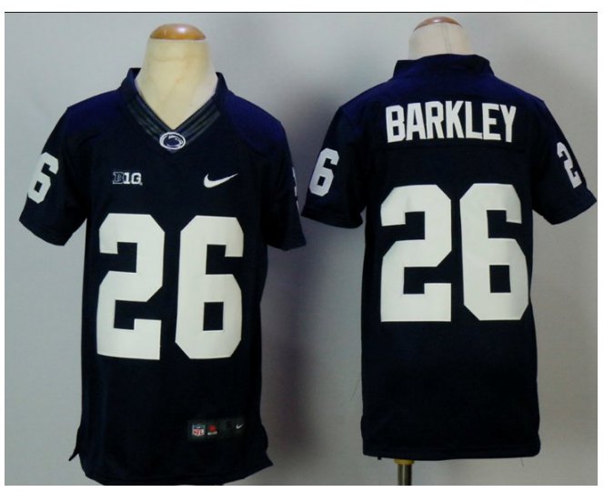 Youth kid Saquon Barkley Penn State Nittany Lions #26 collge jersey