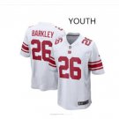 Youth boys New York Giants #26 Saquon Barkley Jersey white