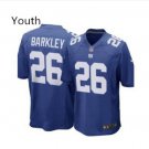 Youth boys New York Giants #26 Saquon Barkley Jersey blue