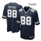 Youth kids Cowboys #88 Dez Bryant Stitched Football jersey navy blue