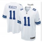 Youth Dallas Cowboys #11 Cole Beasley stitched Football jersey white