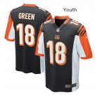 Youth kid Cincinnati Bengals #18 Aj Green Football jersey black