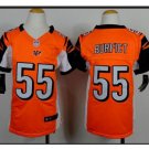 Youth kid Bengals #55 Vontaze Burfict football jersey orange