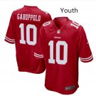 Youth kid 49ers Jimmy Garoppolo Stitched Football jersey red