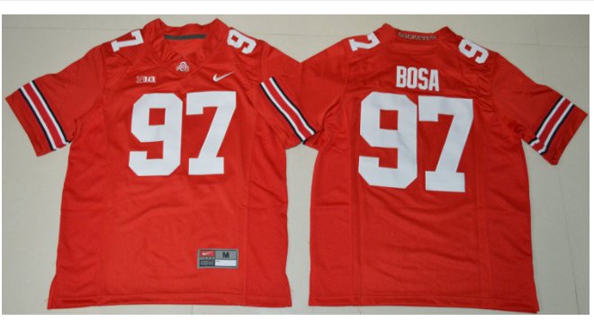 Youth Ohio State Buckeyes #97 Joey Bosa College Football jersey red
