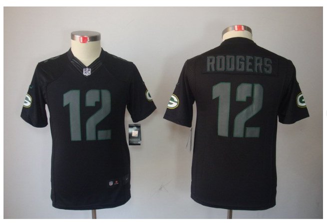 Youth Packers 12 Aaron Rodgers jersey