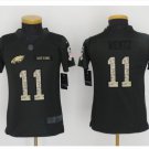 Youth Eagles #11 Carson Wentz salue to service jersey black