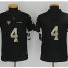 Youth Dallas Cowboys #21 Ezekiel Elliott black jersey salute to service