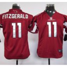 Youth kids Cardinals #11 Larry Fitzgerald Football jersey red