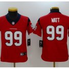 Youth kids Houston Texans #99 JJ Watt stitched Football jersey red