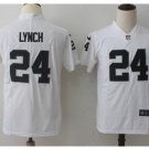 Youth kids Seahawks #24 Marshawn Lynch stitched Football jersey white