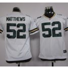 Youth Packers #52 Clay Matthews Stitched Football jersey white