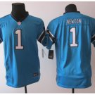 Youth Carolina Panthers #1 Cam Newton jersey kid