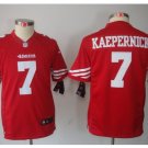 Youth kids San Francisco 49ers #7 Colin Kaepernick red jersey