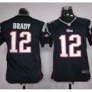 Youth Patriots 12 Tom Brady stitched jersey navy