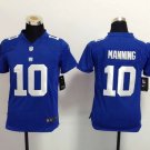 Youth New York Giants #10 Eli Manning Jersey blue