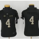 Youth Oakland Raiders #4 Derek Carr Salute to service jersey black
