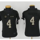 Youth kids Cowboys #4 Dak Prescott Stitched jersey salute to service