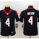 Youth kids Houston Texans #4 Deshaun Watson navy Football jersey