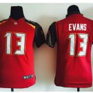 Youth kids Buccaneers #13 Mike Evans red Stitched jersey