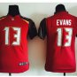 Youth kids Buccaneers #13 Mike Evans red Stitched jersey
