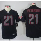 Youth Cardinals #21 Patrick Peterson Black Football jersey kids