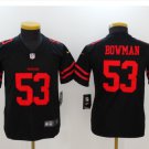 Youth kids 49ers #53 Navorro Bowman stitched football jersey