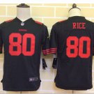 Youth kid Jerry Rice #80 San Francisco 49ers Jersey black