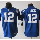 Youth Indianapolis Colts #12 Andrew Luck Football jersey blue