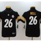 YOUTH LeVeon Bell Pittsburge Steelers #26 BLACK football jersey