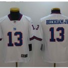 Youth kids Giants #13 Odell Beckham Jr stitched Football Jersey white